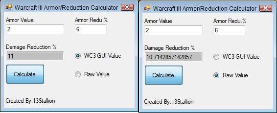 WCIII Armor-Damage Reduction Calculator | HIVE