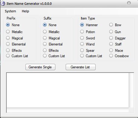 Item Name Generator v1.0.1.1 | HIVE
