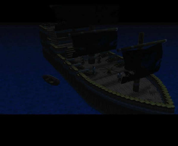 A Pirate ship, also made completly of blizzard models.